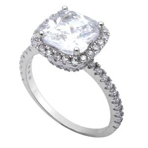 Macy’s Silver Cubic Zirconia Ring